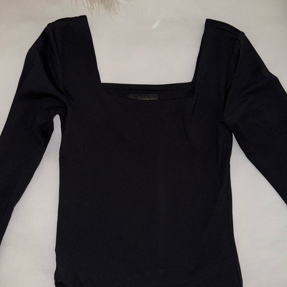 House of Harlow Black Spandex Bodysuit